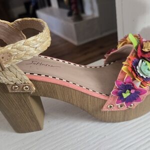 Betsey Johnson Multicolor Floral Sandals